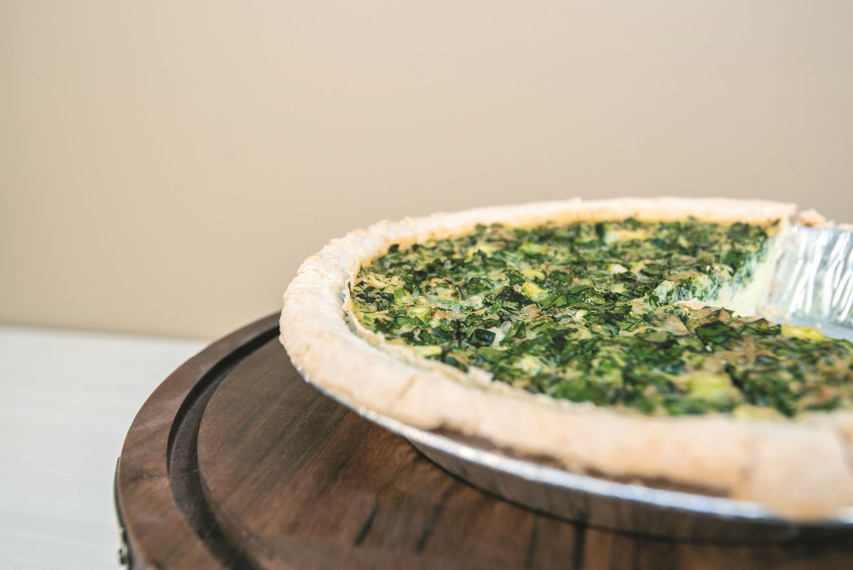 Spinach and Cheese Quiche